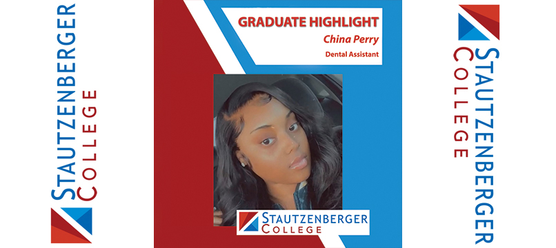 We Proudly Present Dental Assistant Graduate China Perry