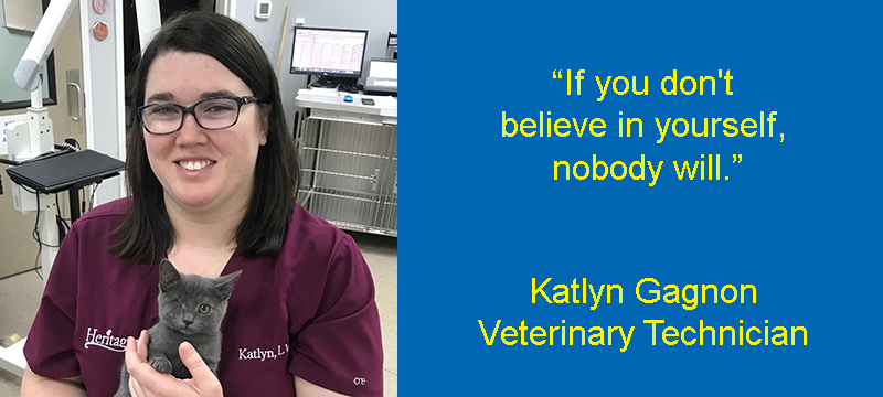 Graduate Highlight - Veterinary Technician Program -  Katlyn Gagnon 