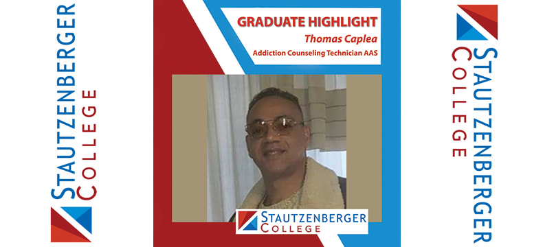 We Proudly Present Addiction Counseling Technician Graduate Thomas Caplea