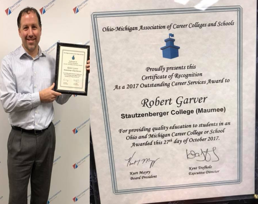 Rob Garver Presented Certificate of Recognition