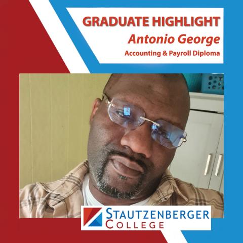 We Proudly Present Accounting & Payroll Graduate Antonio George