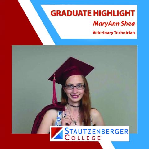 We Proudly Present Vet Tech Graduate MaryAnn Shea