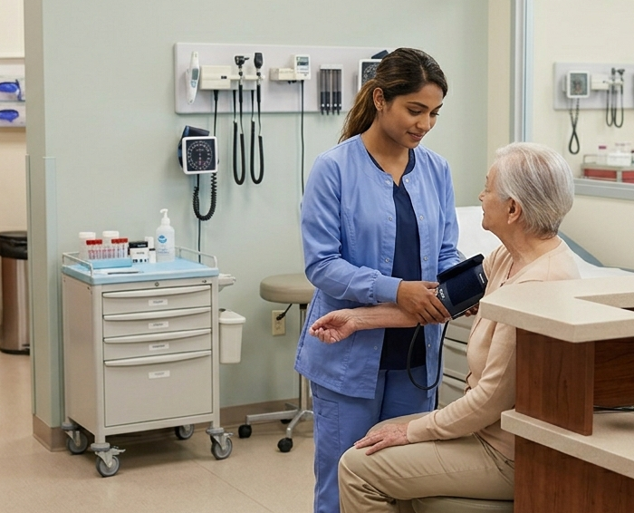 Medical assistants provide versatile **healthcare** through patient care, vitals monitoring, and lab support.